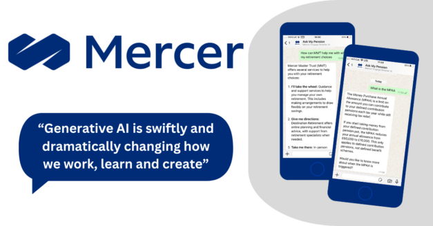 Mercer has been exploring how AI can help solve problems for their scheme members and take them to new places